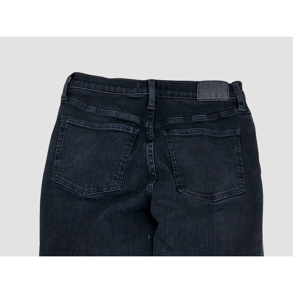 Madewell Jeans Womens 29 Gray Mid Rise Kick Out Bootcut Denim Charcoal Wash - Picture 6 of 9